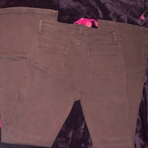Brown flared jeans